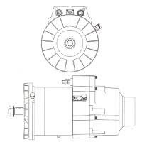 Dennis Dragon Alternator, Cradle/Strap Mounted