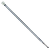 White Nylon Cable Ties with Stainless Steel Tongue, 197mm x 4.7mm with Fastening Eye