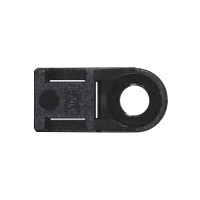 Moulded Black Nylon Fixing Base for Cable Ties up to 5mm Wide