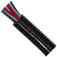 26 NW Black Nylon Convoluted Split Tubing