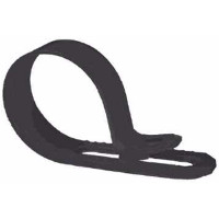 Black 'P' Clip, For 14-22mm Diameter Cable