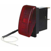 Red Coloured LED Illuminated Rockers for Circuit Breakers
