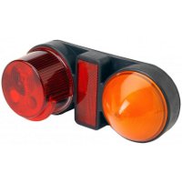M38 'Rubbolite' Left/Right Handed Rear Combination Lamp with Reflex Reflector, Number Plate Lamp & CE Connector