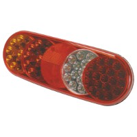 Left/Right LED Rear Combination Lamp with Red Side Marker, 12v/24v