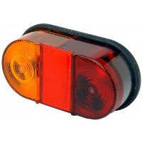 M88 'Rubbolite' Left/Right Handed Rear Combination Lamp with Number Plate Lamp & Reflex Reflector