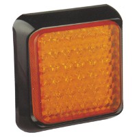 Dual Voltage 12 - 24 Volt LED Square Indicator Lamp