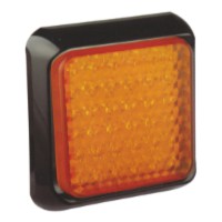 Dual Voltage 12 - 24 Volt LED Square Indicator Lamp