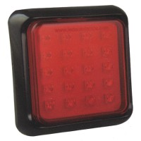 Dual Voltage 12 - 24 Volt LED Square Fog Lamp