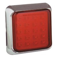 Dual Voltage 12 - 24 Volt LED Square Fog Lamp