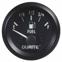 Illuminated Electrical Dashboard Gauge, 24 Volt Fuel Gauge