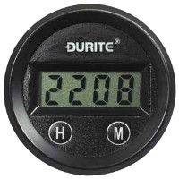 Illuminated Electrical Dashboard Gauge, 12-24 Volt Digital Quartz Clock