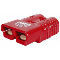 High Current Connector, Rated 350 Amps, Red Polycarbonate