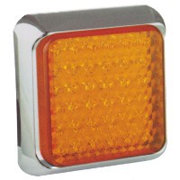 Dual Voltage 12 - 24 Volt LED Square Indicator Lamp