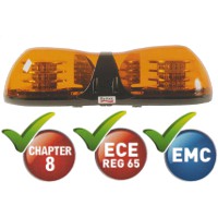 520mm Two Module Amber LED Lightbar