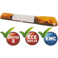 1250mm Four Module Amber LED Lightbar