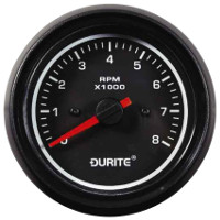 LED Illuminated 12/24 Volt Tachometer, 0 to 4,000 rpm