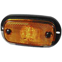 24 Volt LED Amber Side Marker Lamp with Leads