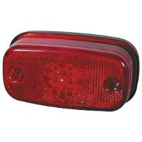 24 Volt LED Red Rear Marker Lamp