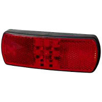 12/24 Volt LED Red Rear Marker Lamp with Leads