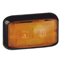 Dual Voltage 12 - 24 Volt Side Marker Amber LED Lamp