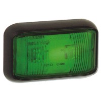 Dual Voltage, 12 - 24 Volt ABS Marker Green LED Lamp
