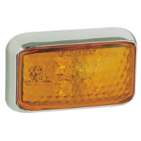 Dual Voltage, 12 - 24 Volt Side Marker Amber LED Lamp