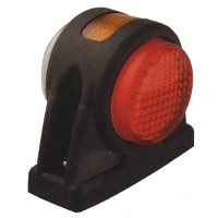 Rubber Marker Lamp with Side Marker, Dual Voltage 12 - 24 Volt