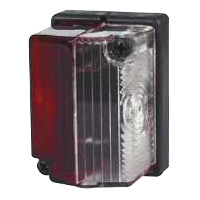 Red and Clear Side Marker Lamp