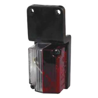 Red and Clear Side Marker Lamp on Flexible Pendant