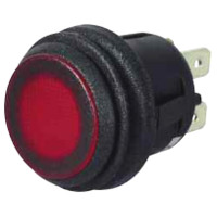 On/Off Push-Push Single Pole Switch with Red LED Indicator