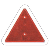Moulded Acrylic Red Reflex Reflector with White Border