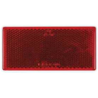 Moulded Acrylic Red Reflex Reflector, Self Adhesive