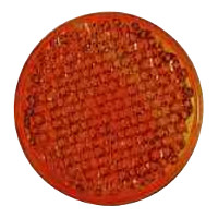 Moulded Red Reflex Reflector, Self Adhesive