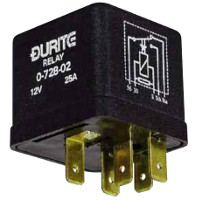 Latching Change Over Relay with Resistor - 12V, 25 Amp