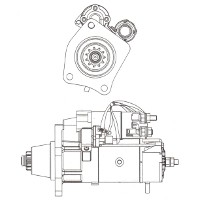 Wuxi 6DM Starter Motor