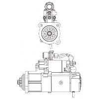 Yulin Diesel YC6M Starter Motor