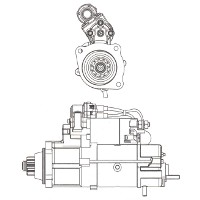 Weifeng WD615, WD618 Starter Motor