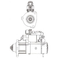 Shanghai Diesel D6114 Starter Motor