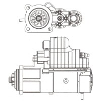 Yulin Diesel YC6M Starter Motor