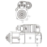 Yulin Diesel YC6A240-10 Starter Motor