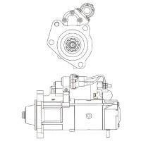 Shanghai Diesel D6114 Starter Motor