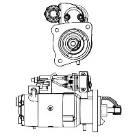 Iveco 80-13 / 90-13 / 110-13 Starter Motor (10t Pinion)