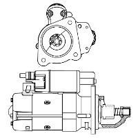 Iveco Eurocargo Tector (2004 -) Starter Motor (10t Pinion)