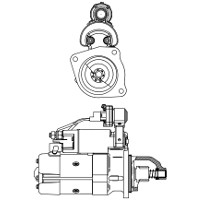 Kamaz 4308, 5308, 43225, 6515 (Russian truck) Starter Motor