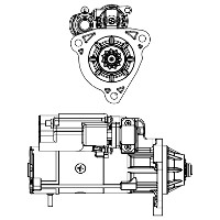 Scania P / R / T Series (2004-) Starter Motor (11t Pinion)