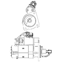 Valday (Russian truck) Starter Motor (10t Pinion)