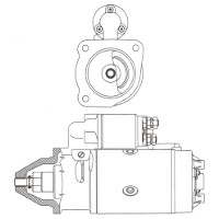 MAN 8, 10, 12, 14, EL, EM, NG, NL, NM, NU, SL, SU Series Starter Motor