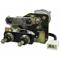 Unswitched, Twin Shaft Wiper Motor, 60° - 70° - 80°, 12 Volts. Shaft Length 50