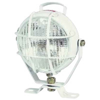 Work Lamp with White Painted Metal Body and Bracket