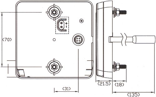 12v Rear Combination LED Lamp